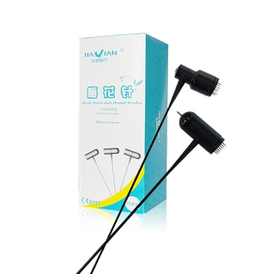 佳健一次性单头梅花针医用双头皮肤针七星针中医拔罐放血刺血脱发