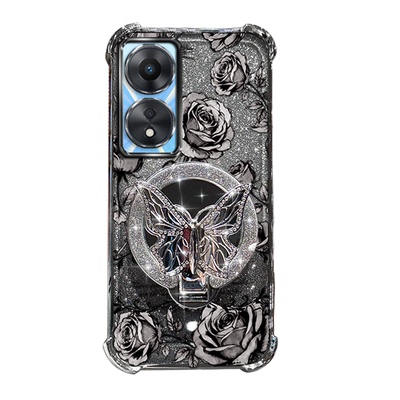 适用oppoA58x手机壳高级闪粉时尚