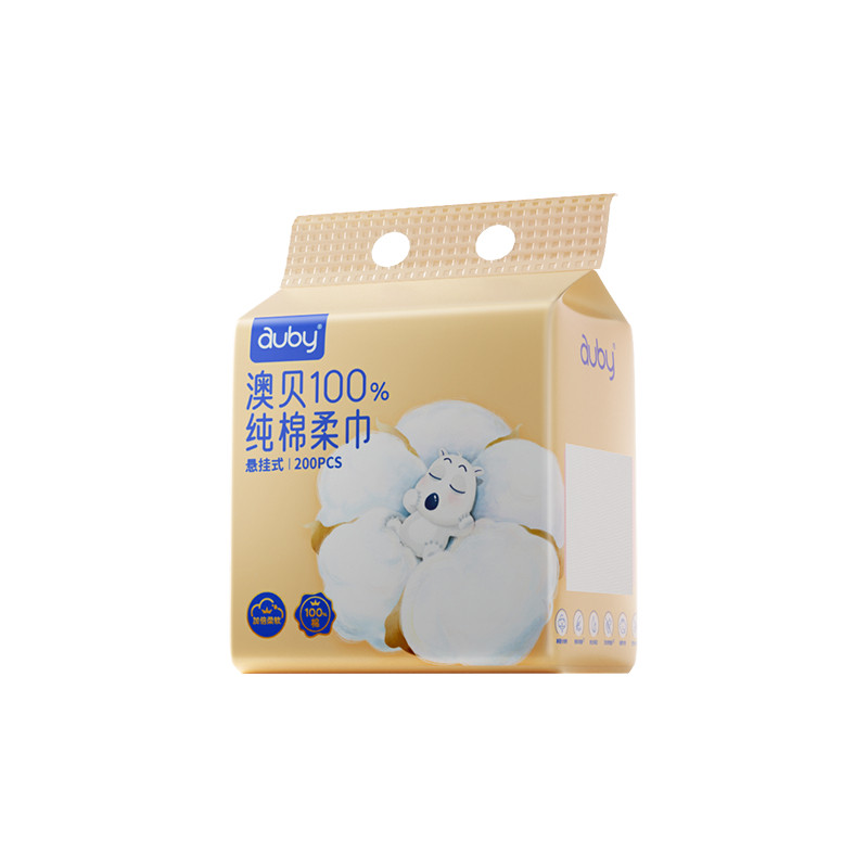 澳贝悬挂式纯棉棉柔巾