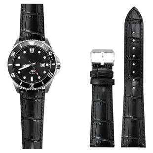 适用卡西欧剑鱼表带真皮Casio EFR303 MDV106/EFV540/MTP1375表带