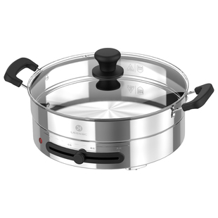 利仁电煎锅不锈钢电饼铛家用新款加深加大多功能烙饼锅官方旗舰店