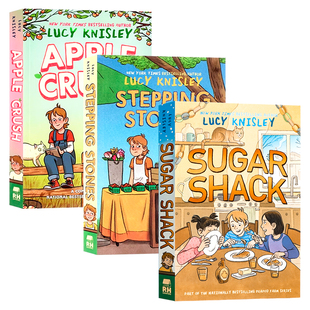 豌豆农场系列3册英文原版Peapod Farm Stepping Stones/Apple Crush儿童课外全彩漫画读物纽约时报畅销作者Lucy Knisley著作