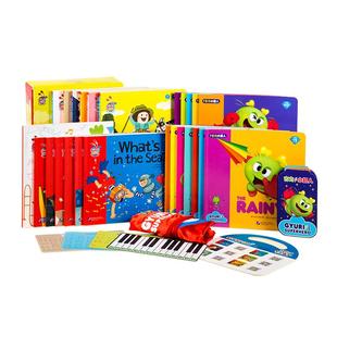 小彼恩点读书古力小超人12册送超人披风视频资源 古力与朋友们 彩虹兔Q-Play奇问妙想国23册幼儿早教故事书启蒙毛毛虫点读笔配套书