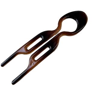 小鱼u型发簪日常盘头发压鬓簪懒人盘发神器简约插梳发卡头饰簪子