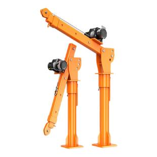 沪工车载吊机12v24v随车吊机小型家用提升机绞盘起重机升降吊运机