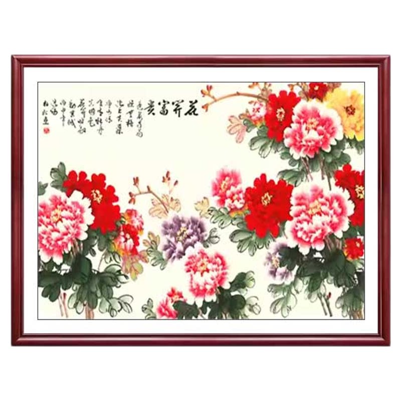 观源电表箱新中式可定制遮挡画