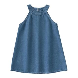 女童连衣裙夏装2025新款儿童裙子夏天女宝牛仔裙吊带裙夏季童装潮