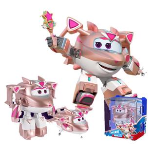 新款超级飞侠18季机库全套大号可变形机器人莎莎公主酷威儿童玩具