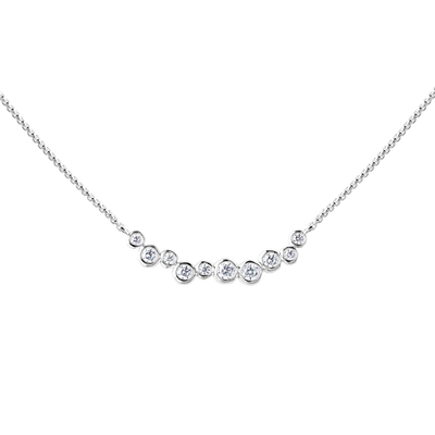 新款流光泡泡微笑项链