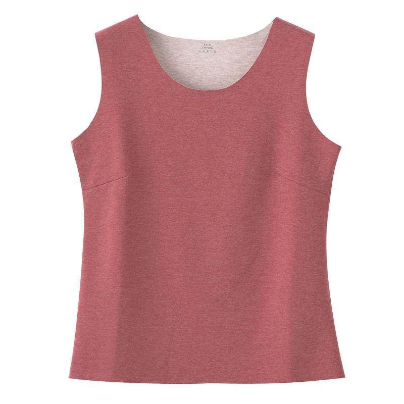 秋冬新品大码女士德绒无痕保暖背心蚕丝羊毛马甲打底内衣200斤