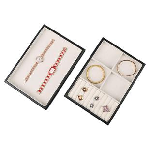 复古亚麻首饰托盘珠宝托盘展示盘戒指收纳托盘饰品拍照道具摆货盘