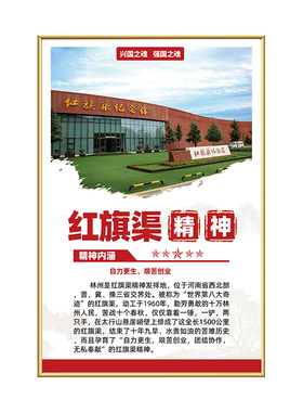 红色爱国班级文化墙中国精神海报