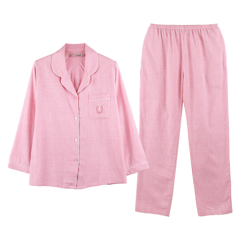 长袖长裤纯棉家居服达尔丽特价女