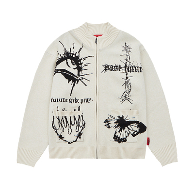 GRKC毛衣圆领开衫针织衫