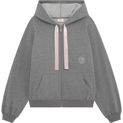 REPETTO丽派朵 女士多色休闲丝带抽绳拉链卫衣外套 2025秋季新款