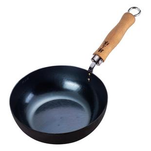 臻三环章丘手工铁锅平底锅无涂层不易粘锅辅食锅家用炒锅炒菜锅