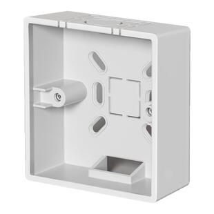 家用86型明装底盒pvc开关盒接线盒预埋盒墙壁插座盒明盒86mm*90mm