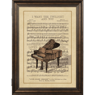 美式复古电表箱装饰画遮挡空开箱电闸箱挂画强弱电箱配电箱竖版