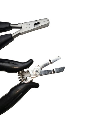 新款美发行业用黑色多功能tip真人接发接发发DPlier工具钳