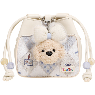 新年礼物TOUTOU小狗水桶包烧麦包斜挎小包亲子包闺蜜生日儿童女孩