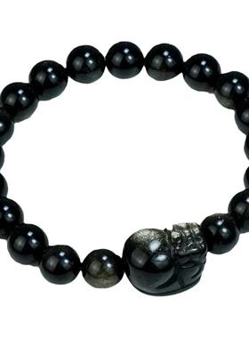 天然正品金曜石招财貔貅手链