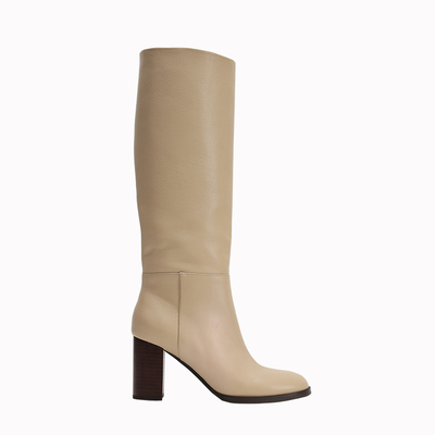 【benefanfan】大姐姐同款柜入20000高跟长靴里外全皮粗跟高筒靴