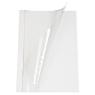 书昶 热熔封套热熔装订机用塑料胶装A4透明封皮文件档案书籍资料白色封面合同标书装订封面本活页厚成册彩色