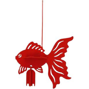 26年新品新金玉满堂年年有余创意立体鱼吊件新年乔迁新房结婚装饰