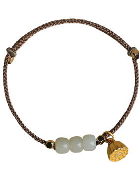 手链脚链小禾玉坊和田玉K金