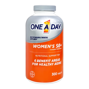 美国直邮Bayer拜耳 One A Day 50岁+男性女士多种复合维生素300粒
