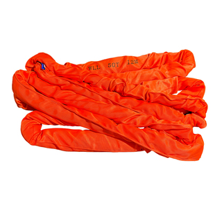 大吨位柔性吊装带国标工业双扣O型圆环形20/30吨100t行车起重吊带