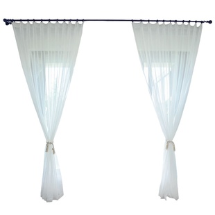 窗帘白纱窗纱布料白色薄纱纱帘阳台飘窗窗帘纱白沙卧室透光不透人