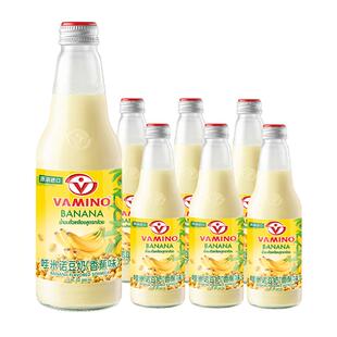【新口味上市】VAMINO哇米诺泰国香蕉豆奶饮品300ml*6瓶豆浆饮料