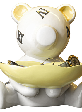 奶油风入户玄关钥匙收纳摆件