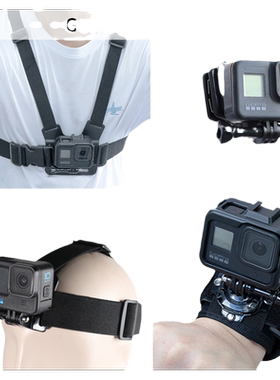 gopro配件胸带背包夹手腕带头戴