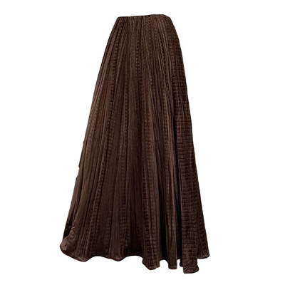 丝绒长裙百搭休闲A字大摆半身裙