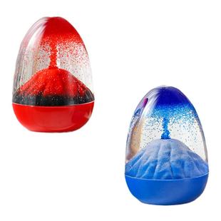 火山爆发沙漏少女解压神器女生2022年网红玩具发呆办公室减压摆件