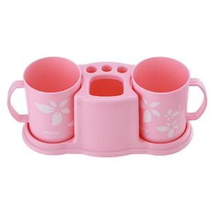 动动手牙杯牙刷置物架双人漱口杯情侣洗漱杯架家用浴室卫生间收纳