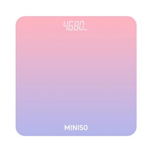 MINISO/名创优品体重秤家用精准体脂秤人体秤蓝牙充电式宿舍称重