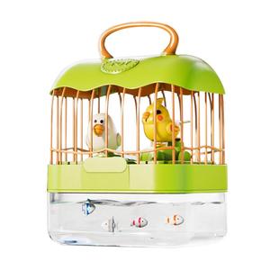 仿真鸟笼儿童益智玩具会学人说话小鸟模型智能鹦鹉男女孩新年礼物