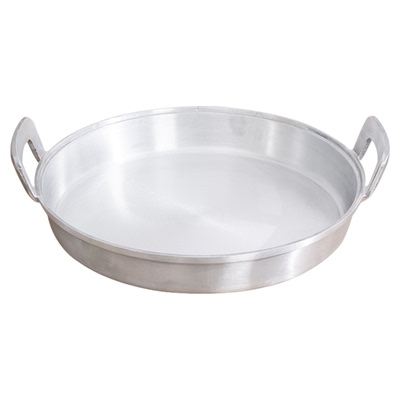 特厚铝平底锅煎锅家用烙饼锅老式双耳铝平锅大号铝鏊子燃气电磁炉