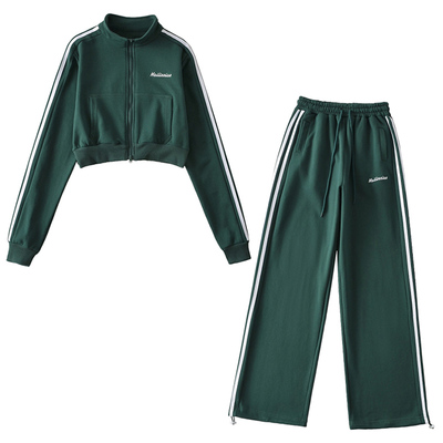 2025秋季高腰辣妹套装束脚裤卫裤