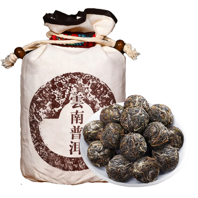 云南普洱茶生茶手工龙珠冰岛甜韵小沱茶独立小包装生普布袋装