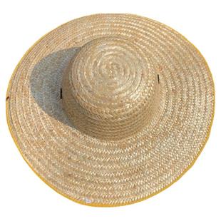 手工包边草帽麦秆草编农民中年遮阳劳保帽男女夏季大沿帽干活钓鱼