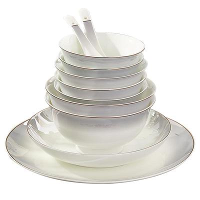 骨瓷北欧风格轻奢餐具碗盘