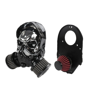 适用于哈雷公路滑翔117 CVO 121改装骷髅头 进气滤芯 空气滤清器