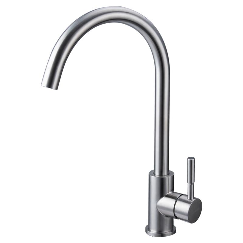 潜水艇厨房水龙头304不锈钢洗菜盆洗碗池可旋转水槽冷热龙头373