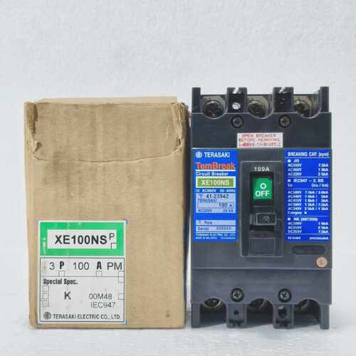 TERASAKI TEMBREAK XE100NS CIRCUIT BREAKER 3 POLE 100A AC660V