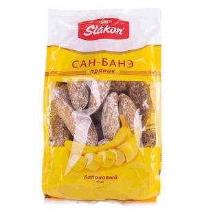 俄罗斯石头饼光头饼香蕉味原装进口食品代餐粗粮女神节零食饼干