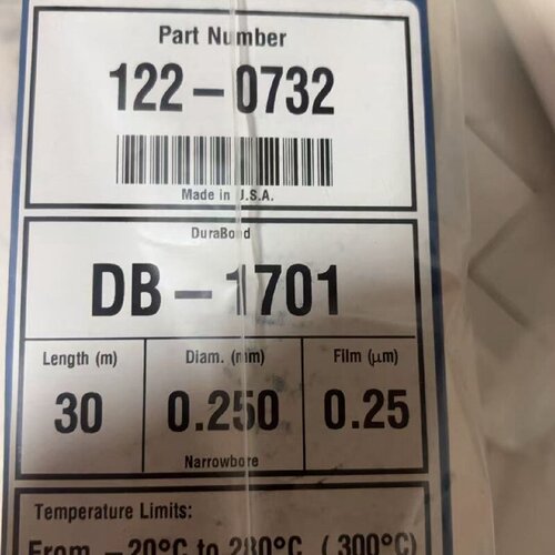 议价122-0732安捷伦气相色谱柱DB-1701，30m0.25mm0.25um。全新